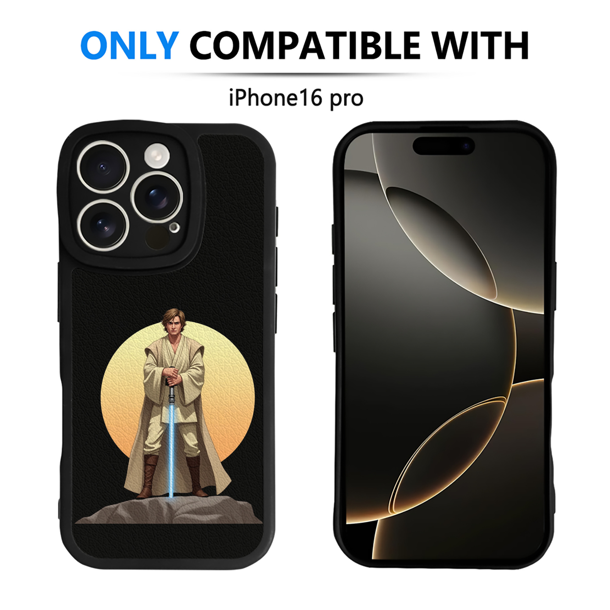 （画像用） スター・ウォーズ Star Wars 【iPhone 16シリーズ対応】シリコンスマホケース（レザー調） 材質：シリコン